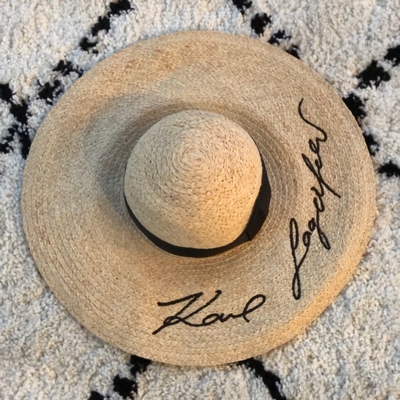 Karl Lagerfeld Accessories - Karl Lagerfeld Straw Hat
